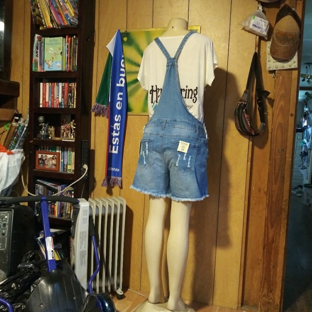 American Bazi light blue short overalls - Picture 3 of 8